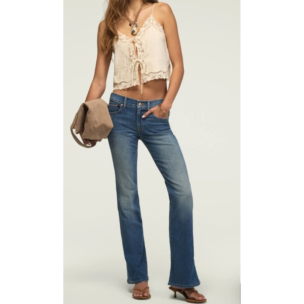 Lucky Brand Sweet Mid Rise Flare Jeans Medium Wash Denim Slim Fit Stretch 8/29R